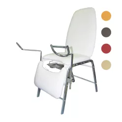   Nőgyógyászati vizsgálóasztal / krómozott /1-fehér / krómozott /1-fehér