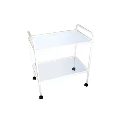 Műszerasztal 50x80 üveglapos kerekes / 13.05