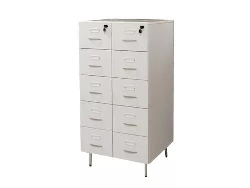 Szekrény kartoték 10 fiók 33.59 fa / 67x60x131 / A-5 fekvő