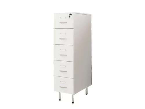 Szekrény kartoték 5 fiókos / fém fiókkal / fém fiókkal / A-5 fekvő / 35x51x131