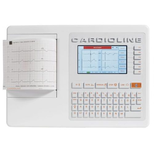 EKG Cardioline 100S with Glasgow int. / 6 csatornás, többször használatos kiegészítőkkel