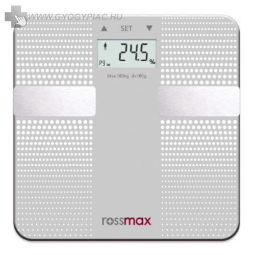 TESTZSÍRMÉRŐ MÉRLEG, BMI, BMR ROSSMAX WF260