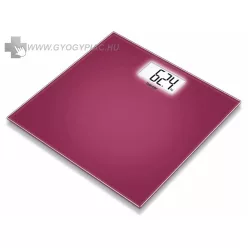 Beurer gs 208 Piros Üvegmérleg 5 év garanciával208
