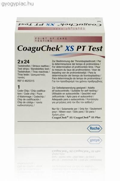 Image of CoaguChek XS Tesztcsík (INR tesztcsík) 2×24
