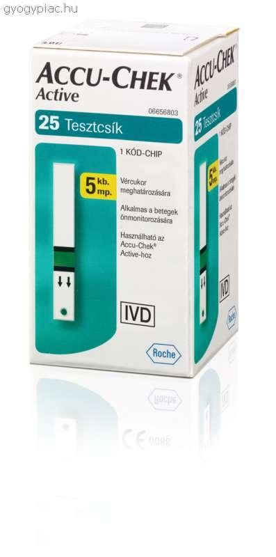 Image of Accu Chek Active vércukor tesztcsík 25db