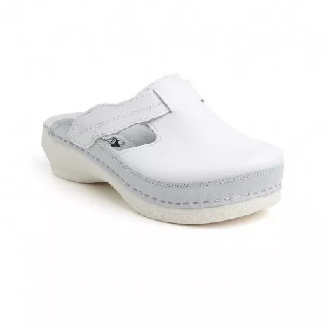 Image of BATZ FLOWER FEHÉR NŐI BŐR KLUMPA 36-41