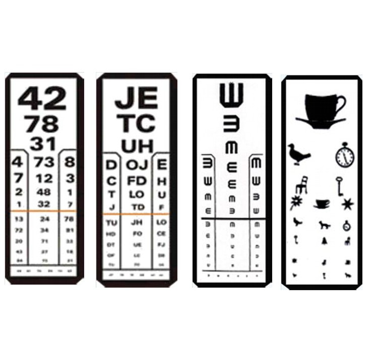 Image of Látásvizsgáló tábla műanyag 5 m-es