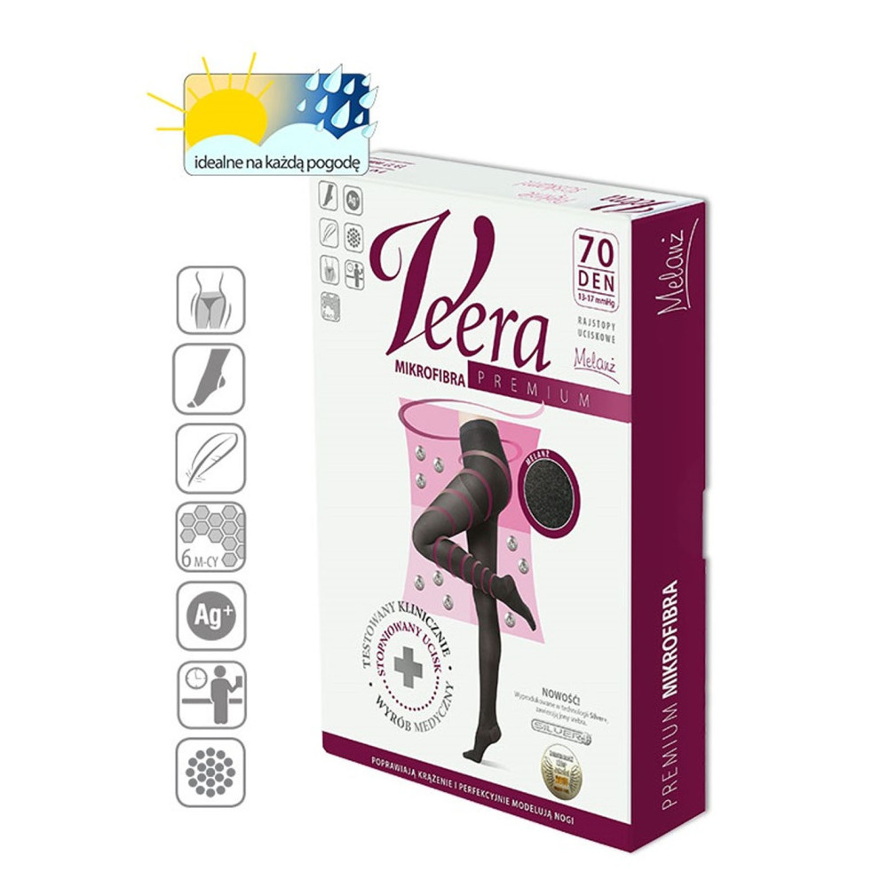 Image of Veera mikroszálas kompressziós harisnya 70 DEN