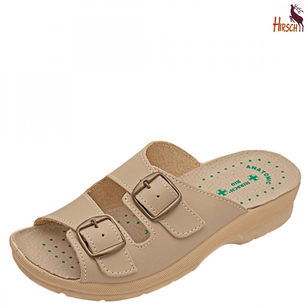 Image of HirschBio női bézs papucs 35-41