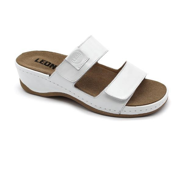 Image of Leon Comfortstep 2020 női tört fehér papucs 36-41 kivehető talpbetéttel