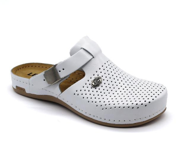 Image of Leon Comfortstep 950 fehér női bőr klumpa 35-42 (munkavédelmi)