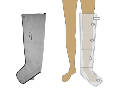 Image of 4 légkamrás láb mandzsetta, szürke PQ-2200-hoz 1 db