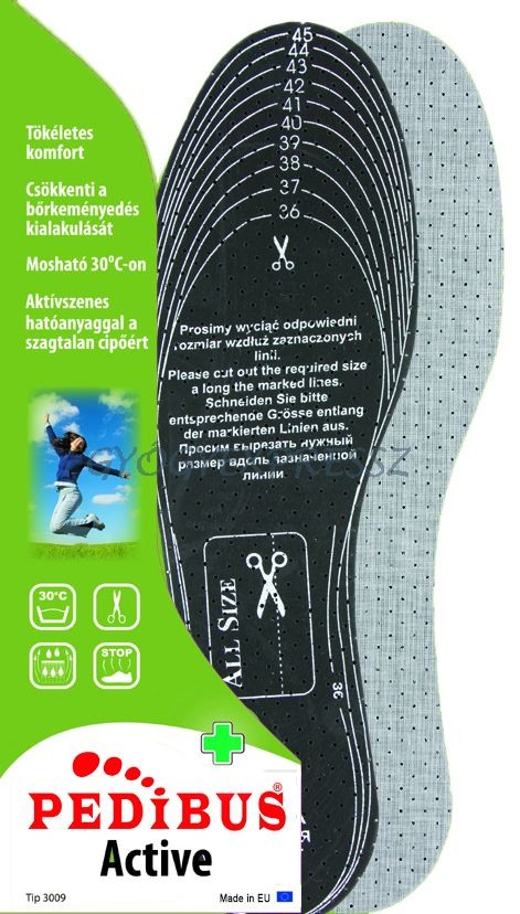 Image of Aktívszenes gyógytalpbetét cipőszagtalanításra