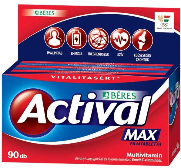 Image of BÉRES ACTIVAL MAX FILMTABLETTA 90X