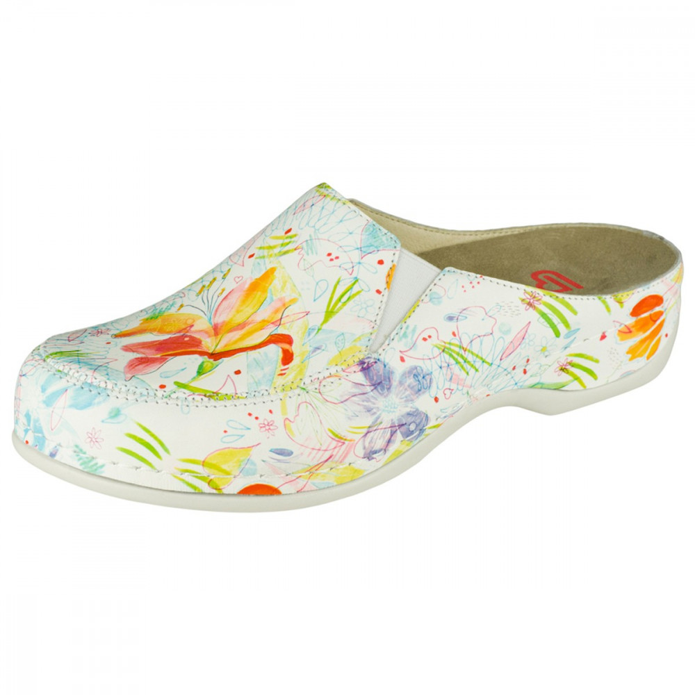 Image of Berkemann Eliza virágos bőr papucs 36-41