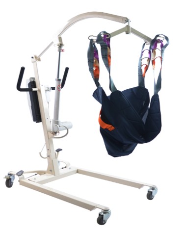 Gmed 401 elektromos betegemelő univerzális hámmal együtt, 150 kg-ig