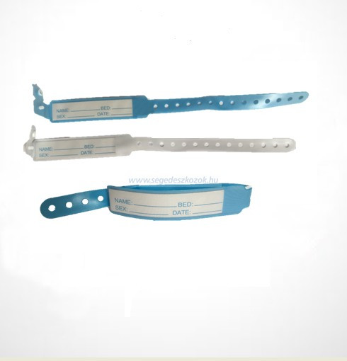 Image of BETEGAZONOSÍTÓ KARSZALAG FELNÖTT kék 100X