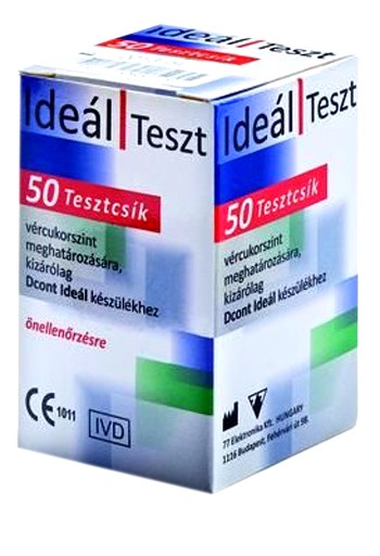 Image of Dcont Vércukor TESZTCSIK IDEAL 50X Ideál és TREND készülékekhez