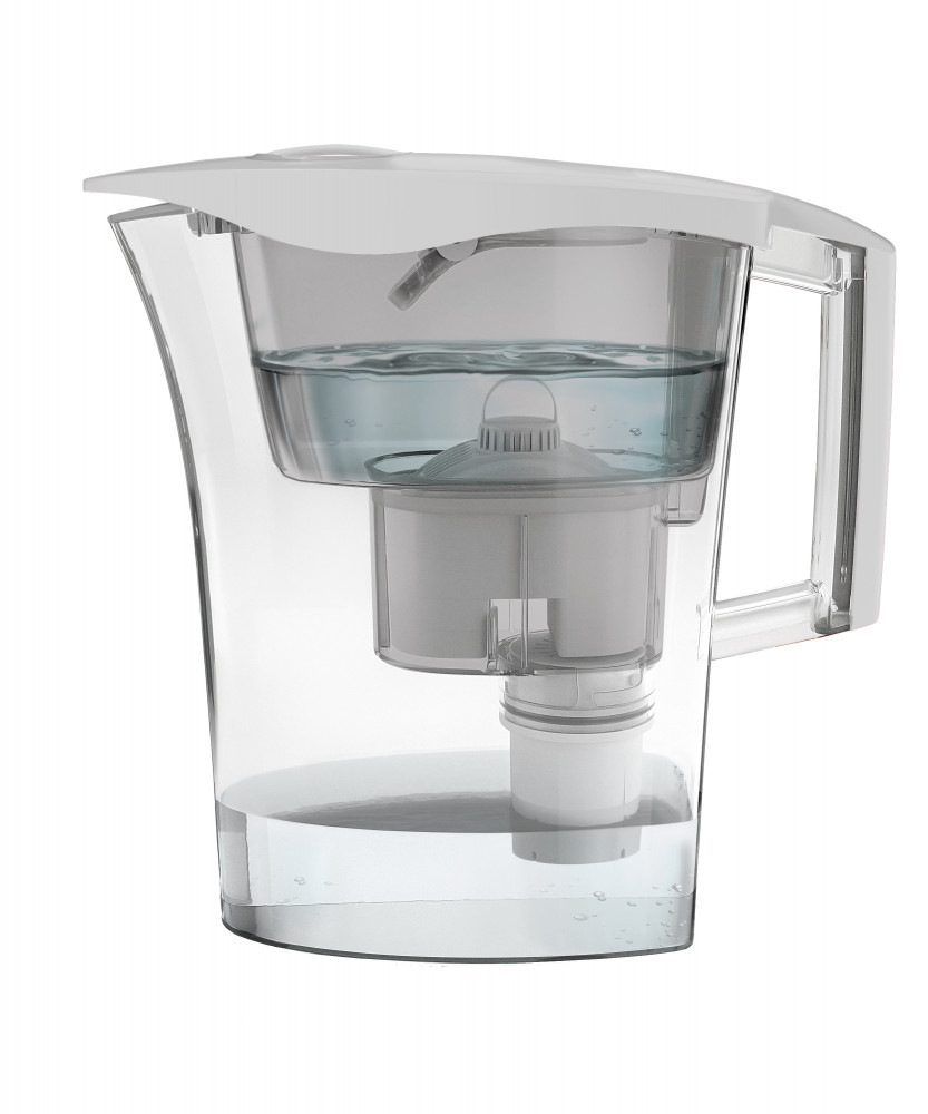 Image of LAICA Predator fehér vízszűrő kancsó bi-flux univerzális és Germ STOP baktériumszűrő betéttel