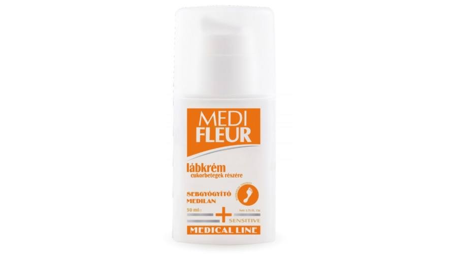 Medifleur lábkrém cukorbetegeknek 100 ml gyulladáscsökkentő, hámképző