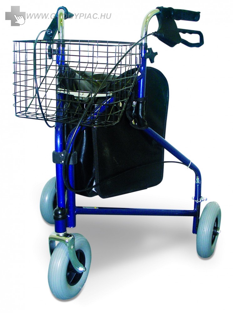 Image of B-4259 Háromkerekű fékezhető rollátor, magassága is állítható 3 kerekű rollátor