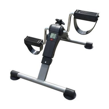 Image of Digitális kijelzős mini pedálozó gép láb- és karerősítésre, összecsukható kompakt szobakerékpár szabályozható erősséggel
