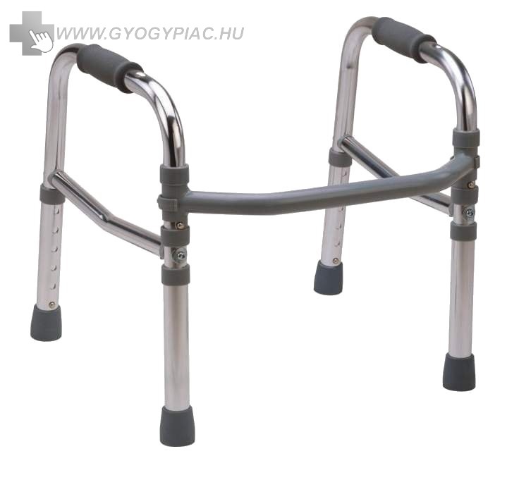 Image of Rehab 4263 II Alumínium összecsukható, állítható magasságú járókeret 100 kg-ig 2.5 cm-enként állítható