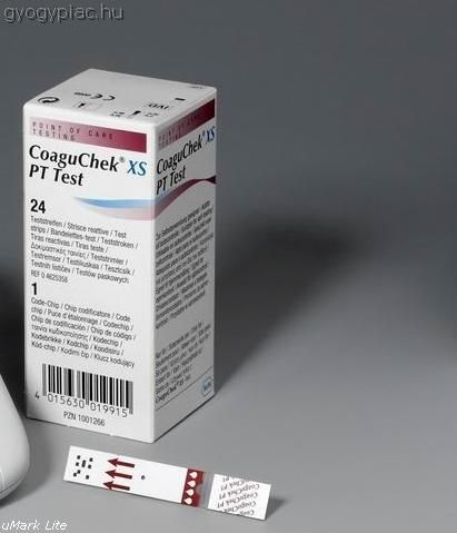 Image of CoaguChek XS PT Tesztcsík 24× (INR tesztcsík)