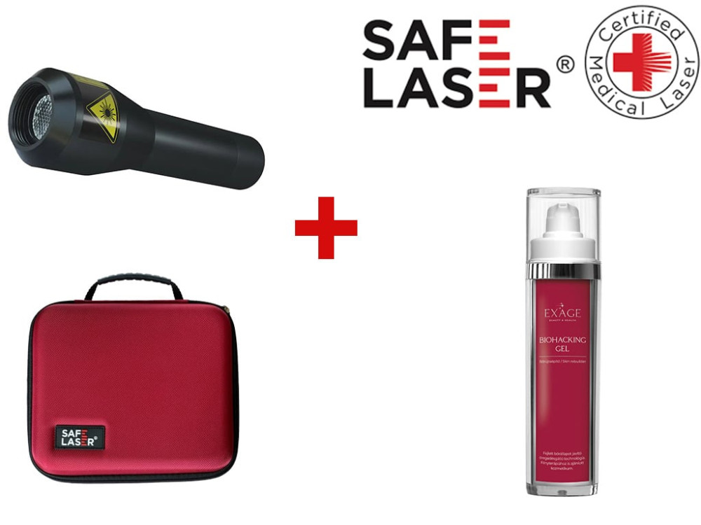 Image of Safe Laser 500 Lézerkészülék Infra SL500 lágy lézer 3 év garancia, ajándék Safe EXAGE - BIOHACKING GEL-lel